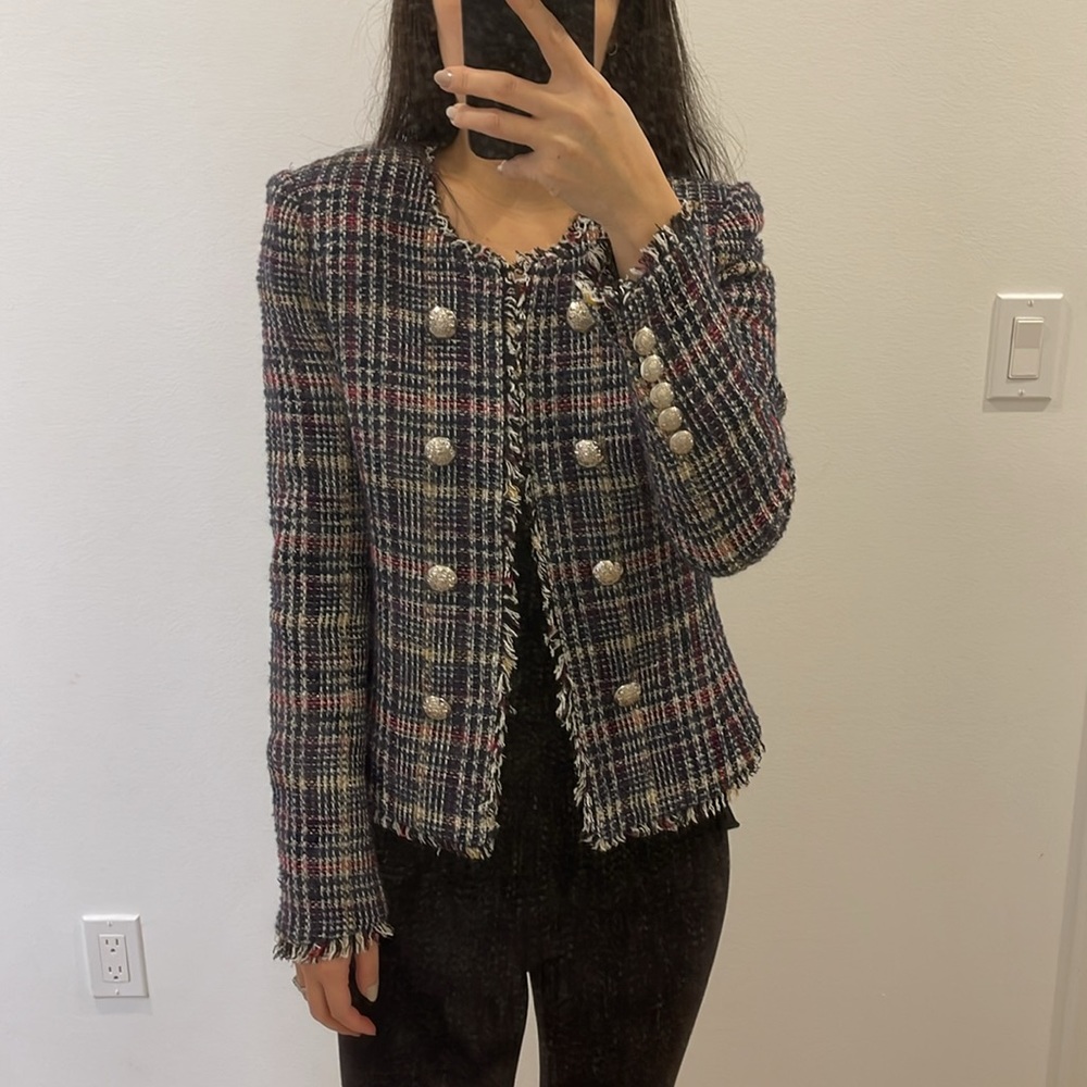 Veronica Beard Tweed Blazer (Size 0)